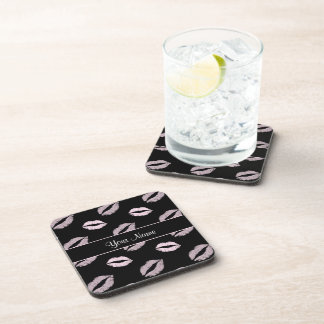 Dessous-de-verre Baisers noirs et roses