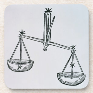Dessous-de-verre Balance (les échelles) une illustration du 'Poeti