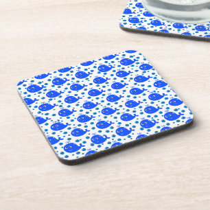Dessous-de-verre Baleines Bleues Cute Motif Océanique Délice