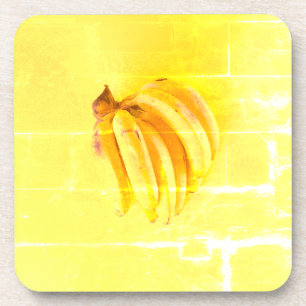 Dessous-de-verre "Banane jaune" jolie photo. Acheter maintenant