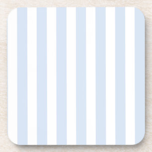 Dessous-de-verre Bandes de bonbons bleu pâle et blanc