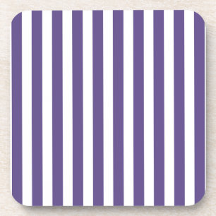 Dessous-de-verre Bandes de bonbons ultra violettes et blanches
