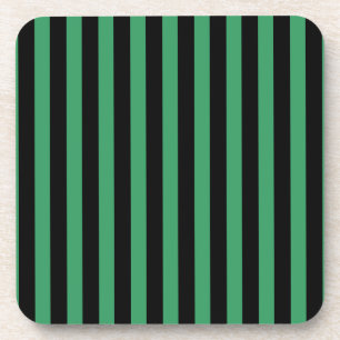 Dessous-de-verre Bandes de bonbons vert et noir