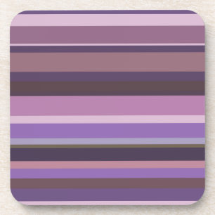 Dessous-de-verre Bandes horizontales mauves