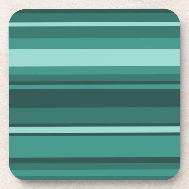 Dessous-de-verre Bandes turquoises (Devant)