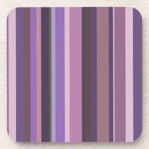 Dessous-de-verre Bandes verticales mauves
