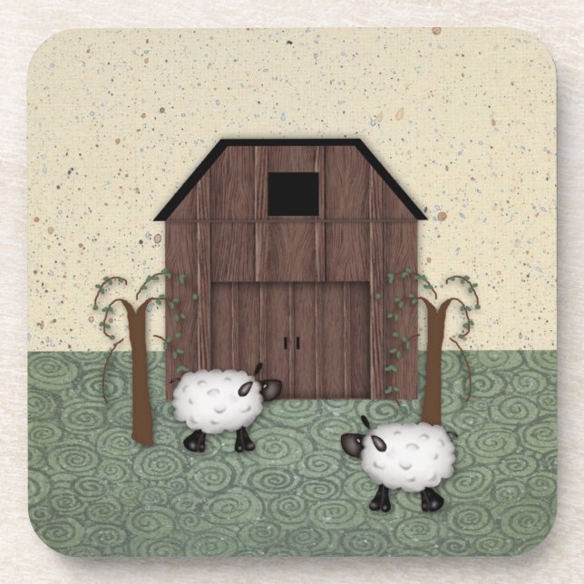 Dessous-de-verre Barn Sheep Cork (Devant)