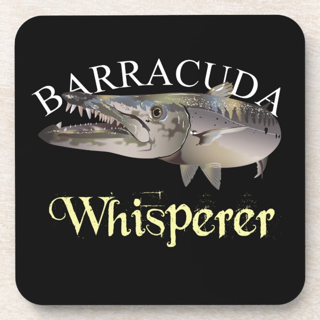 Dessous-de-verre Barracuda Whisperer de couleur foncée (Devant)