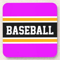 BASEBALL Amusant Athlétique Rose Orange Noir Rayur