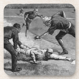 Dessous-de-verre Baseball vintage par Thure De Thulstrup, 1885