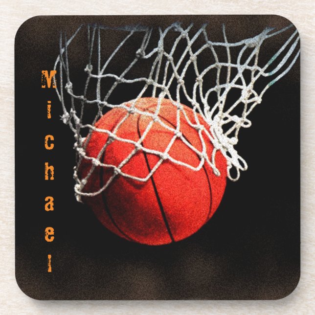 Dessous-de-verre Basket-ball Votre nom (Devant)