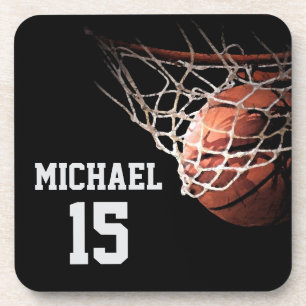 Dessous-de-verre Basketball Votre Nom