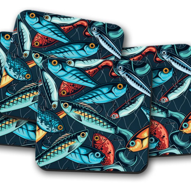 Dessous de verre Bass Lure Legends | Ensemble de D (Créateur téléchargé)