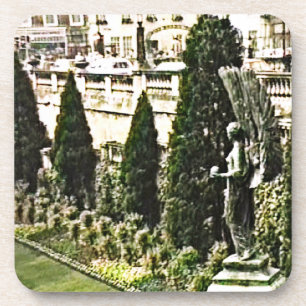 Dessous-de-verre Bath à ailes Angleterre de statue d'ange 1986