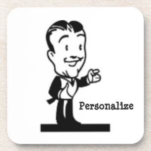 Dessous-de-verre BD vintage rétro noir et blanc