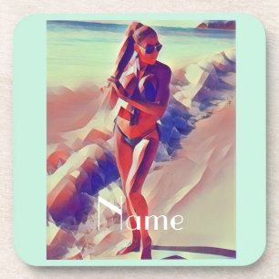Dessous-de-verre Beach Girl Thunder_Cove