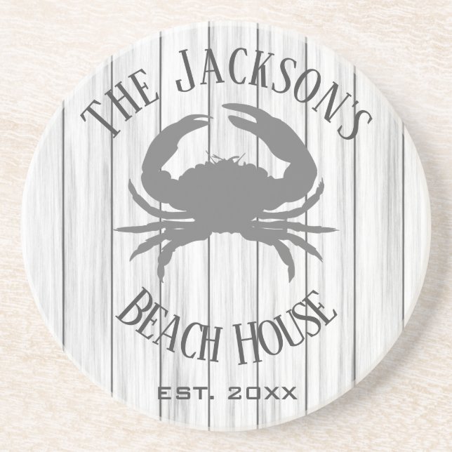 Dessous de verre Beach House personnalisé (Devant)