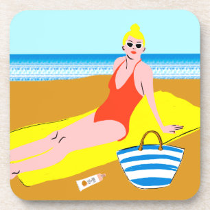 Dessous-de-verre Beachy Keen - Jaune