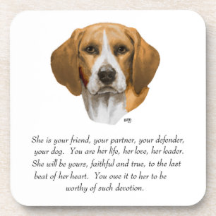 Dessous-de-verre Beagle keepsake