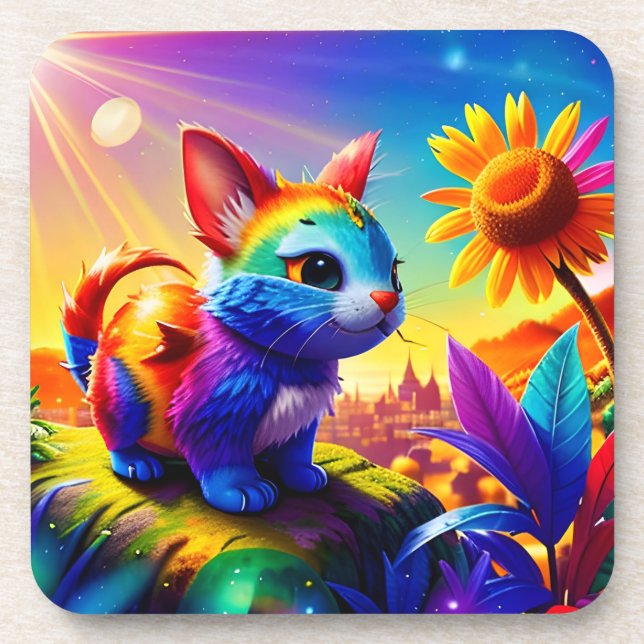 Dessous-de-verre Beau animal trois (Devant)