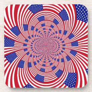 Dessous-de-verre Beau drapeau américain Extraordinaire Kaleidoscope