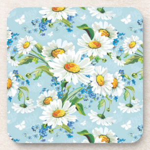 Dessous-de-verre Beau motif floral lumineux élégant 2