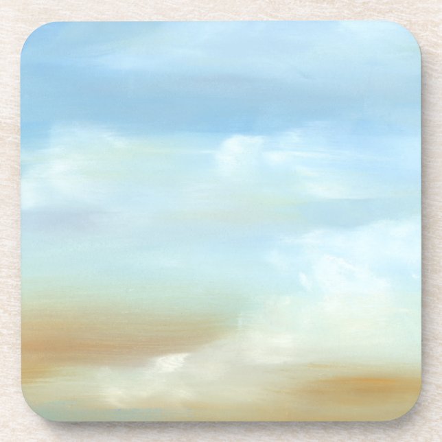 Dessous-de-verre Beau paysage avec nuages fluides (Devant)