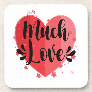 Dessous-de-verre Beaucoup d'amour, grand coeur