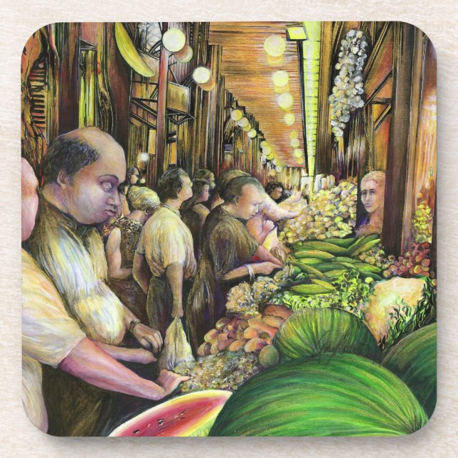 Dessous-de-verre Beaucoup d'hommes, beaucoup de melons, Budapest (Devant)