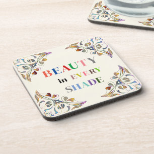 Dessous-de-verre Beauté Dans Chaque Ombre Beverage Caster