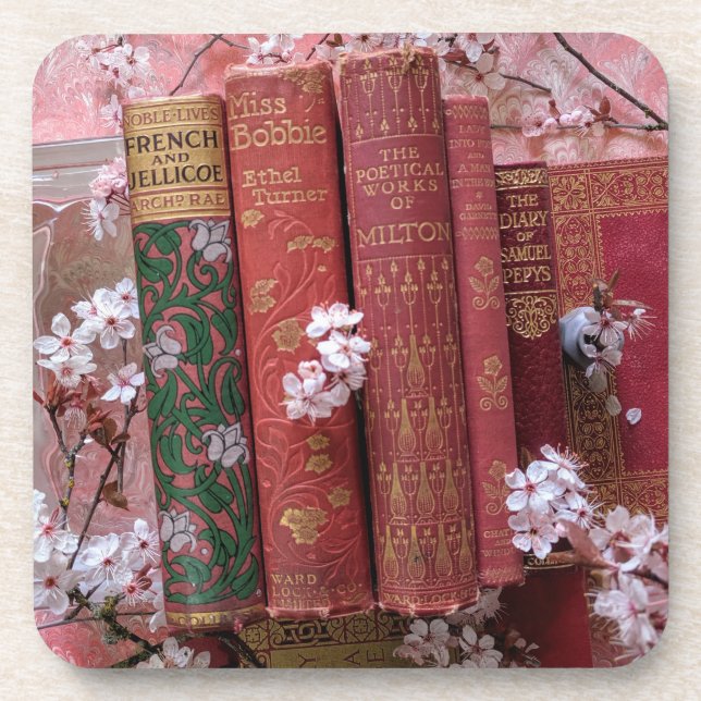 Dessous-de-verre Belle épines de livre (rose) (Devant)