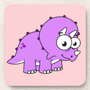 Dessous-de-verre Belle Illustration D'Un Tricératops.