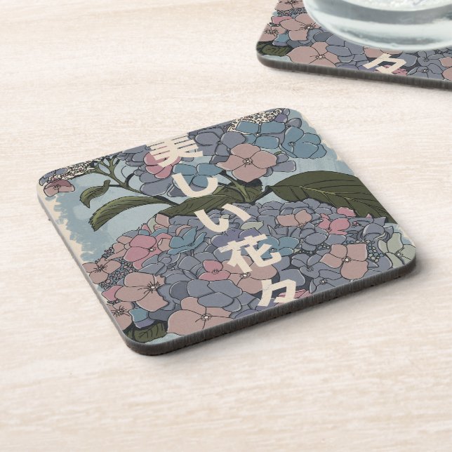 Dessous-de-verre Belles fleurs japonaises (Côté gauche)