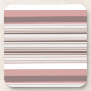 Dessous-de-verre Belles rayures brunes blanches