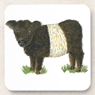 Dessous-de-verre "Beltie" Galloway ceinturé