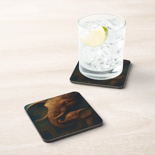 Dessous-de-verre Benevolent Elephants Beverage Coaster (Côté Droit)