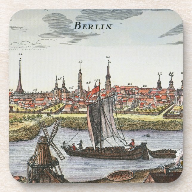 Dessous-de-verre Berlin, Allemagne, 1737 (Devant)
