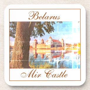 Dessous-de-verre Biélorussie Château Mir Architecture Dessous de ve