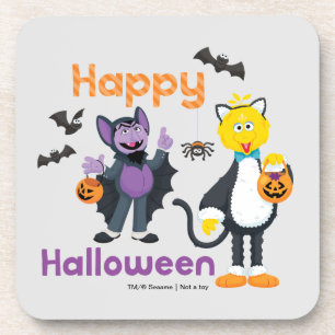 Dessous-de-verre Big Bird et le Comte Joyeux Halloween