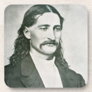 Dessous-de-verre "Bill sauvage" Hickok (photo de b/w)