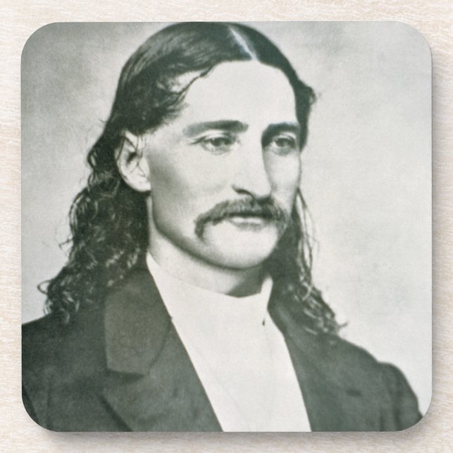 Dessous-de-verre "Bill sauvage" Hickok (photo de b/w) (Devant)