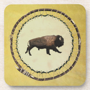 Dessous-de-verre Bison galopant