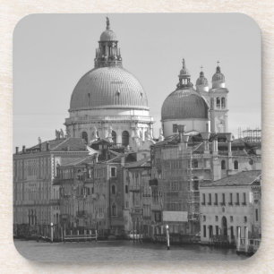 Dessous-de-verre Black Blanc Grand Canal Venise Italie Voyage