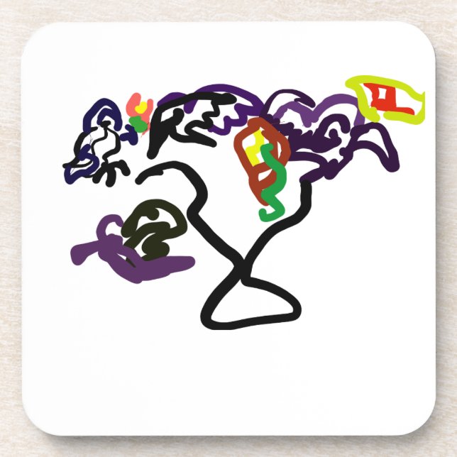 Dessous-de-verre Black Ravens party (Devant)