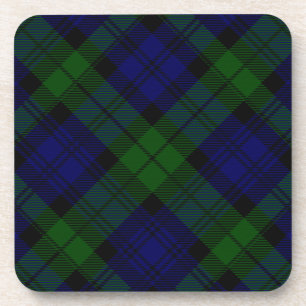 Dessous-de-verre Black Watch clan tartan bleu vert plaid