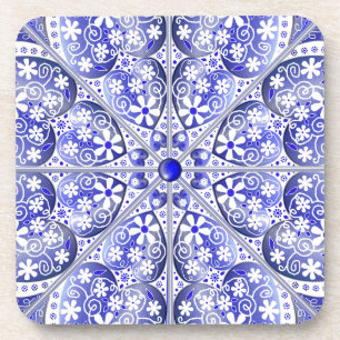 Dessous-de-verre Bleu de dentelle en céramique de Grèce