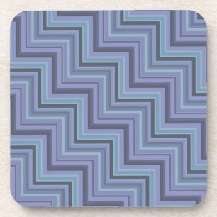 Dessous-de-verre Bleu gris rayures motif