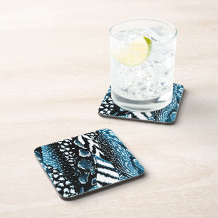 Dessous-de-verre Bleu Safari