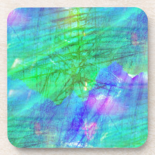 Dessous-de-verre bleu sans couture d'aquarelle d'arrière - plan