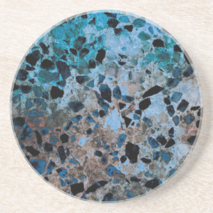 Dessous de verre bleus de granit